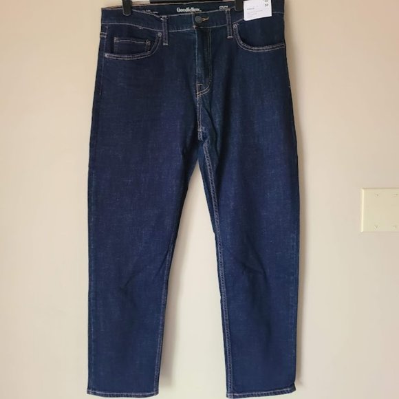 Goodfellow Men's Jeans   Athletic Fit Stretch Denim Total Flex, Hemphrey - Picture 1 of 5